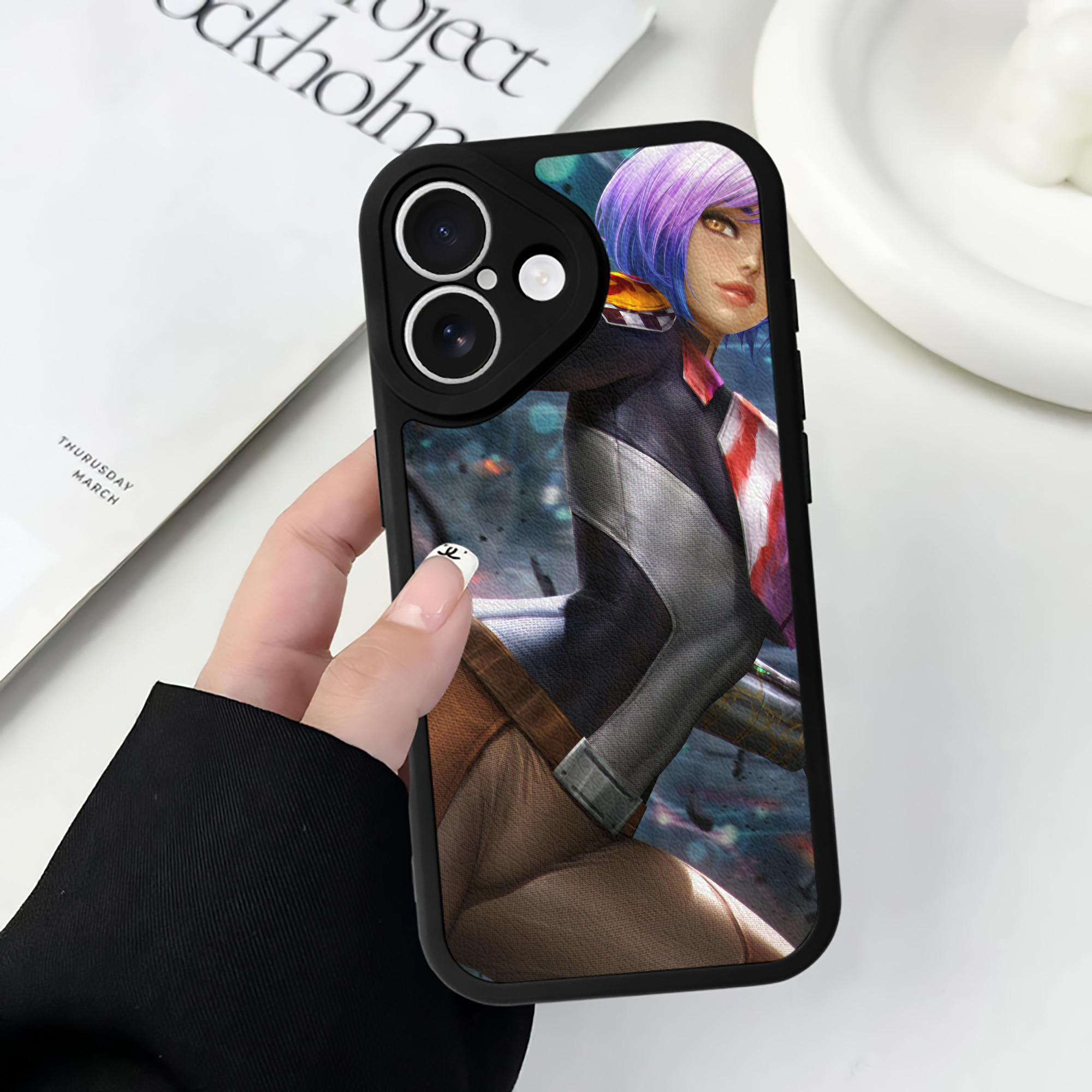 （画像用） スター・ウォーズ Star Wars 【iPhone 16シリーズ対応】シリコンスマホケース（レザー調） 材質：シリコン